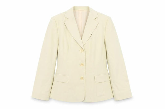 Front view of Oscar B Women's Ivory Blazer, size 16