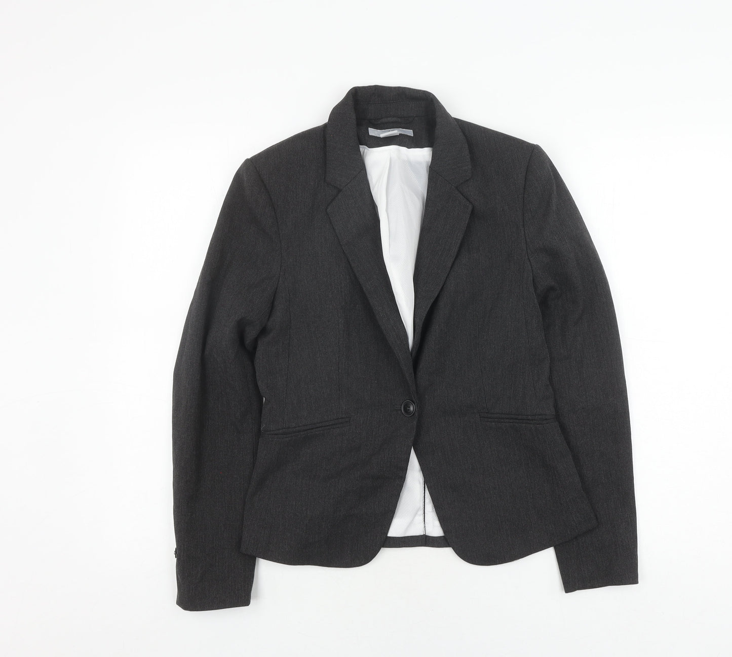 H&M Women's Black Regular Blazer Suit Jacket 8