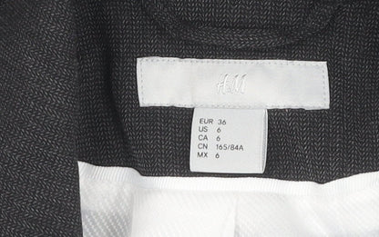 H&M Women's Black Regular Blazer Suit Jacket 8