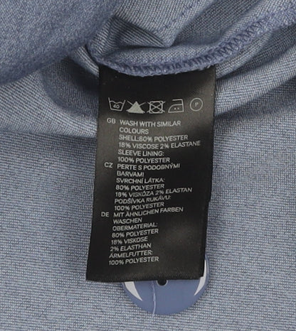 H&M Women's Blue Blazer, Size 12, Regular Fit, One-Button