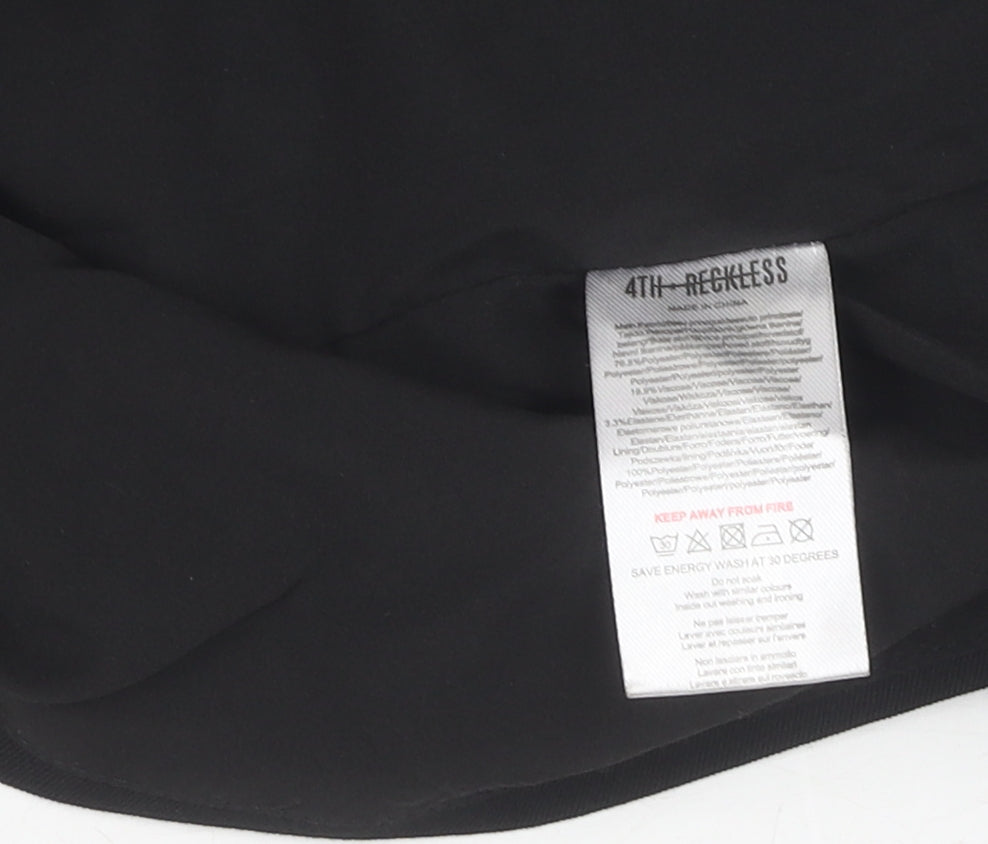 4th + Reckless Women's Black Blazer Jacket, Size S, Modern Style