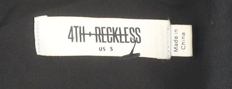 4th + Reckless Women's Black Blazer Jacket, Size S, Modern Style