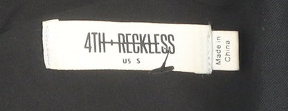4th + Reckless Women's Black Blazer Jacket, Size S, Modern Style