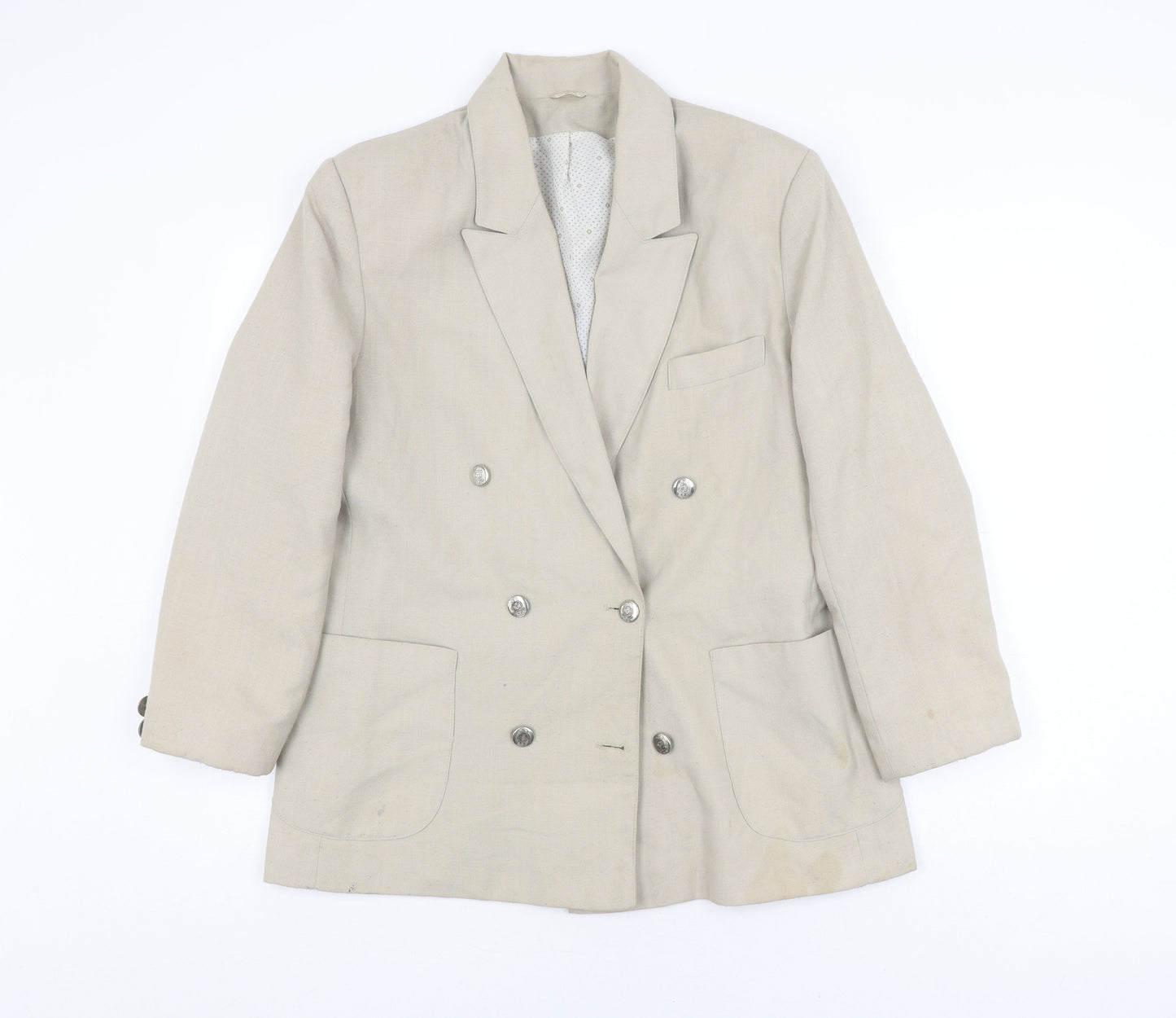 Womens UK Size 14 Canda Regular Beige Suit Jacket
