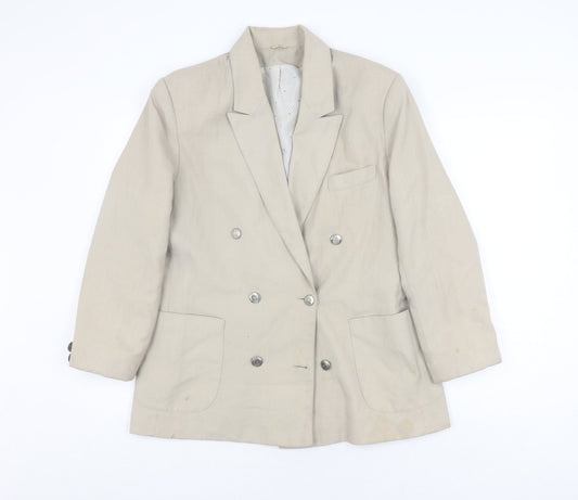 Womens UK Size 14 Canda Regular Beige Suit Jacket