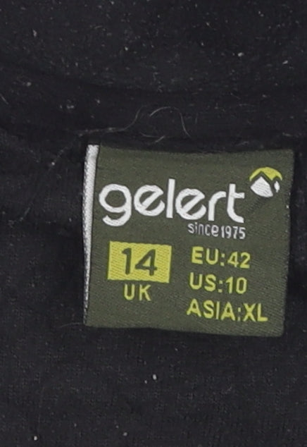 Gelert Women's Black Zip Sweatshirt Size 14
