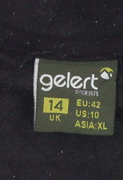 Gelert Women's Black Zip Sweatshirt Size 14