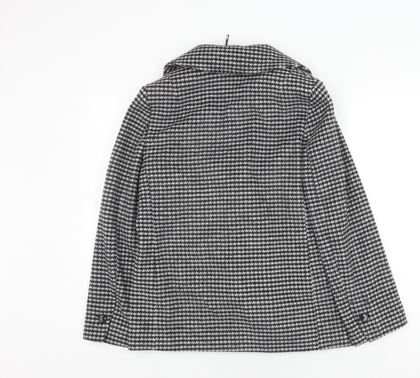 Womens UK Size 8 Marks and Spencer Black Pea Coat