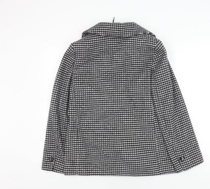 Womens UK Size 8 Marks and Spencer Black Pea Coat