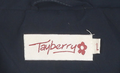 Womens UK Size L Tayberry Blue Puffer Jacket