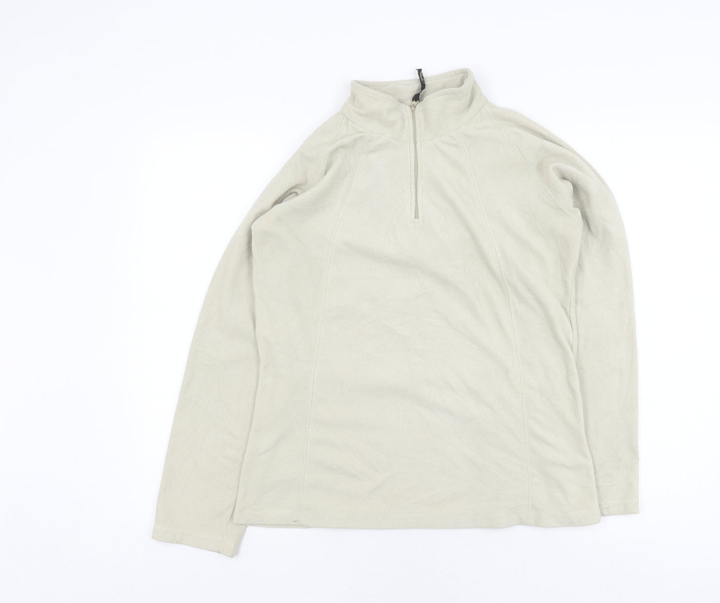 Gelert Women's Beige Fleece 1/2 Zip Sweatshirt Size M