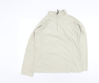Gelert Women's Beige Fleece 1/2 Zip Sweatshirt Size M