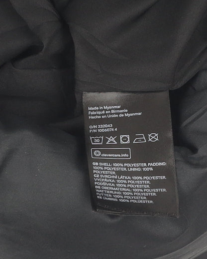 H&M Women's Black XS Puffer Jacket Hooded Winter Coat