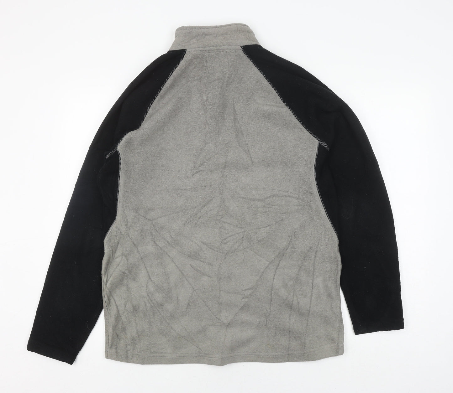 Elevation Snow Unisex Grey Sweatshirt, Size S, Insulated, Zip Neck