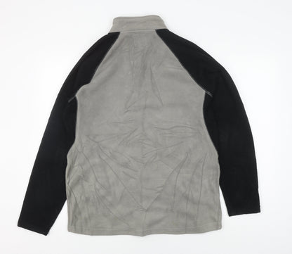 Elevation Snow Unisex Grey Sweatshirt, Size S, Insulated, Zip Neck