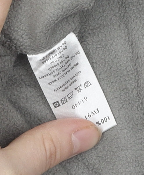 Elevation Snow Unisex Grey Sweatshirt, Size S, Insulated, Zip Neck