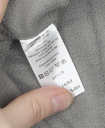 Elevation Snow Unisex Grey Sweatshirt, Size S, Insulated, Zip Neck