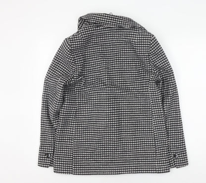 Womens UK Size S Marks and Spencer Black Pea Coat