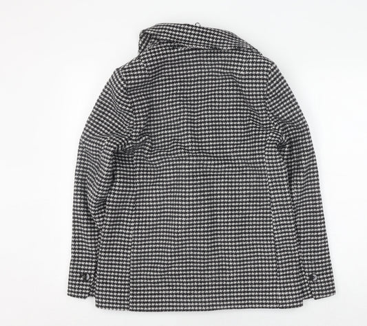 Womens UK Size S Marks and Spencer Black Pea Coat