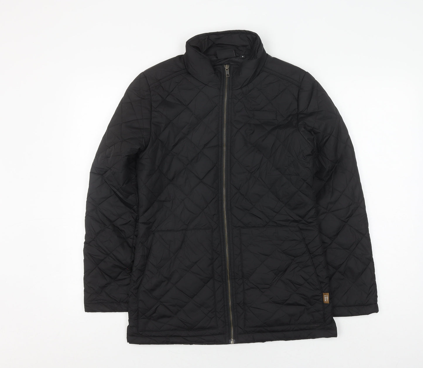 Womens UK Size M incorporatewear Black Quilted Coat