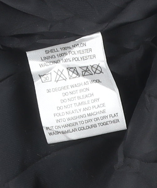 Womens UK Size M incorporatewear Black Quilted Coat