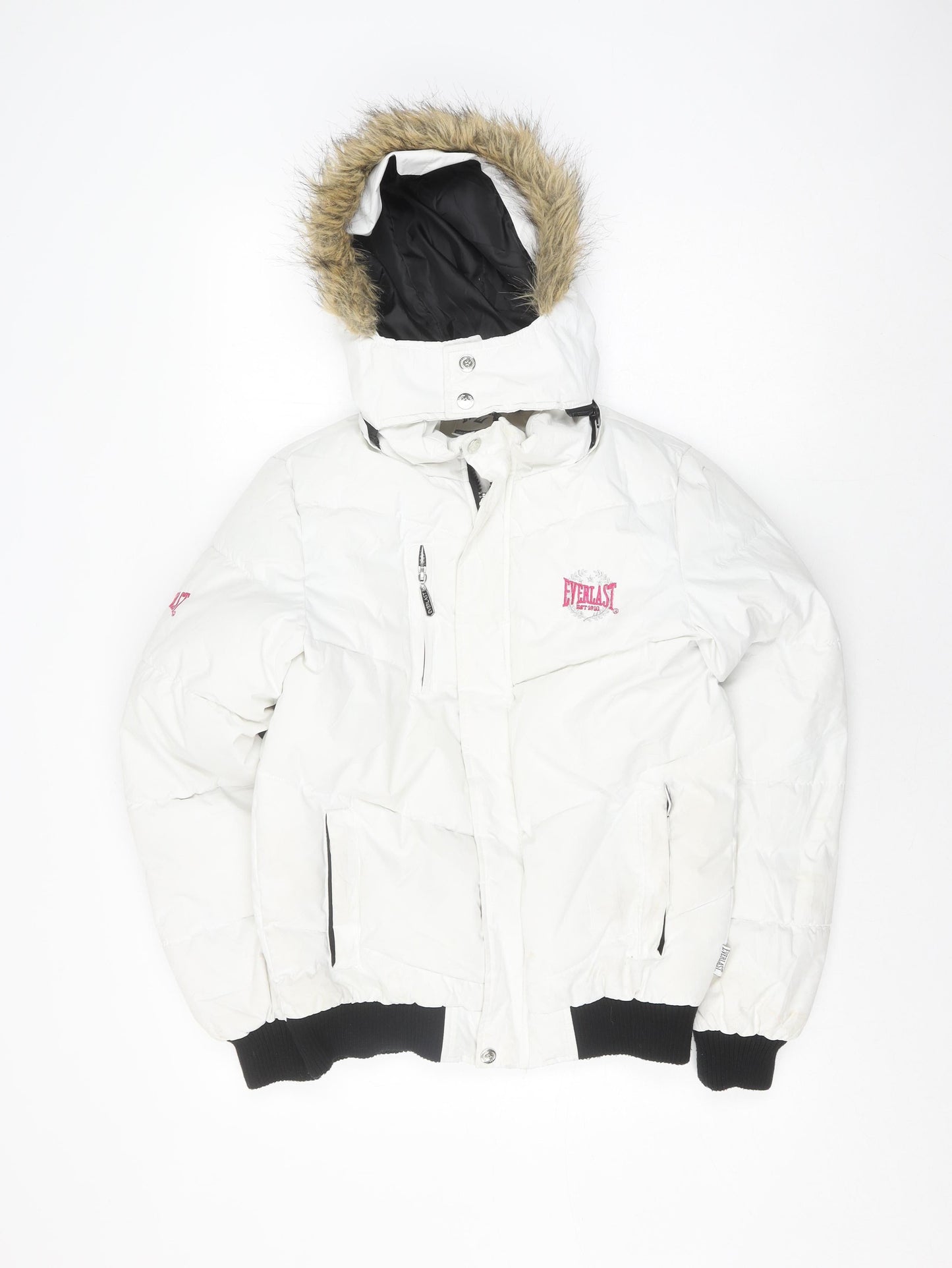 Womens UK Size 10 Everlast White Puffer Jacket