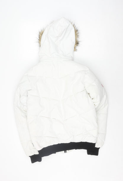 Womens UK Size 10 Everlast White Puffer Jacket