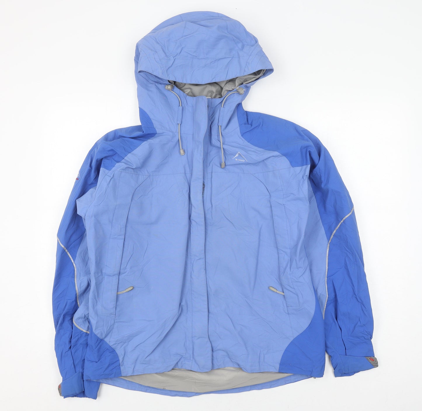 K-Way Unisex Blue Windbreaker Jacket M Outdoor Casual