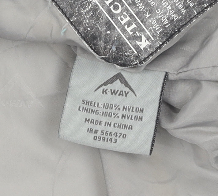 K-Way Unisex Blue Windbreaker Jacket M Outdoor Casual
