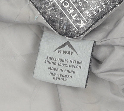 K-Way Unisex Blue Windbreaker Jacket M Outdoor Casual