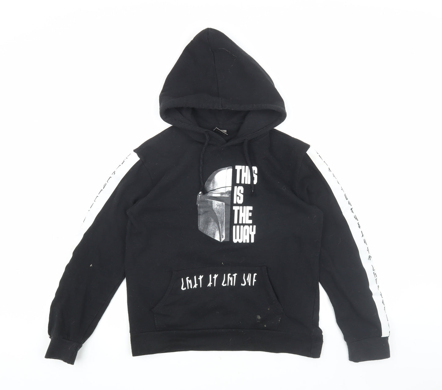 Star Wars Boys Black Mandalorian Pullover Hoodie 13-14 Years