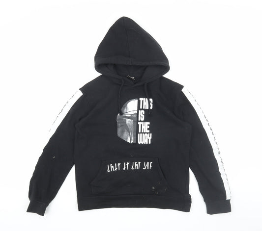 Star Wars Boys Black Mandalorian Pullover Hoodie 13-14 Years