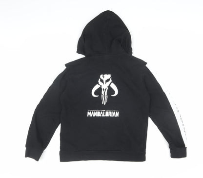 Star Wars Boys Black Mandalorian Pullover Hoodie 13-14 Years