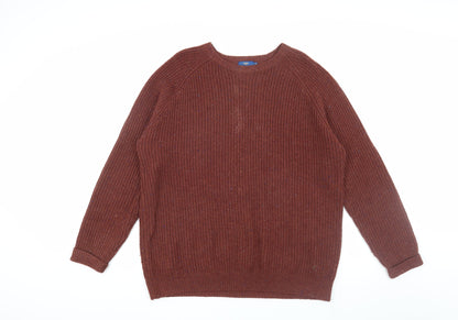 Cotton Traders Men's Brown XL Pullover Jumper