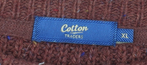 Cotton Traders Men's Brown XL Pullover Jumper