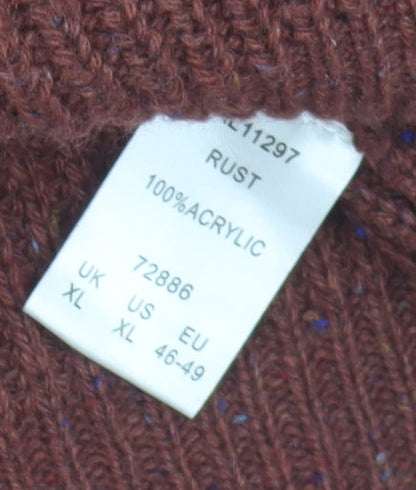 Cotton Traders Men's Brown XL Pullover Jumper