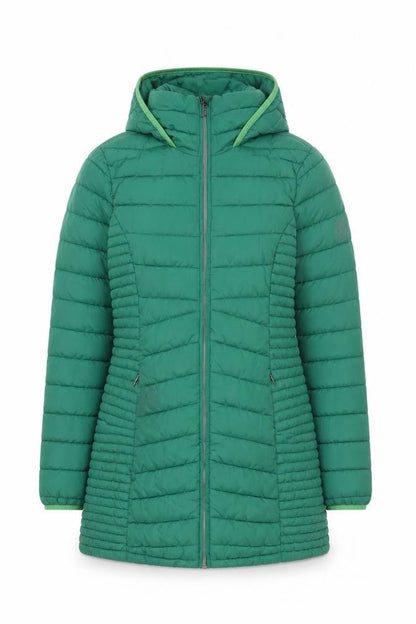 Womens UK Size S DKNY Green Puffer Jacket