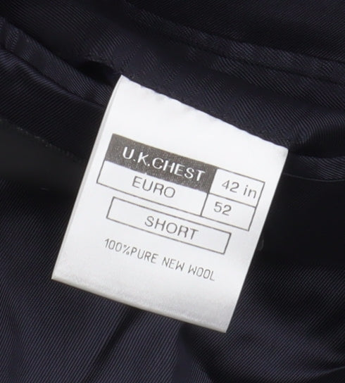Mens UK Size 42 The Label Regular Black Suit Jacket