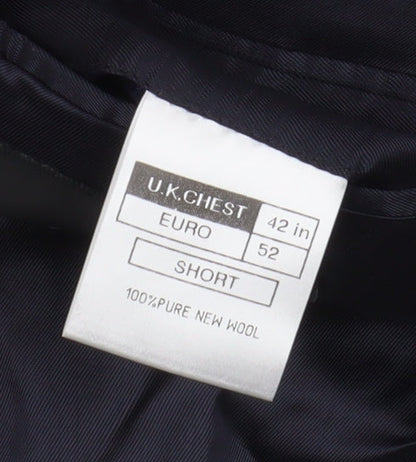 Mens UK Size 42 The Label Regular Black Suit Jacket