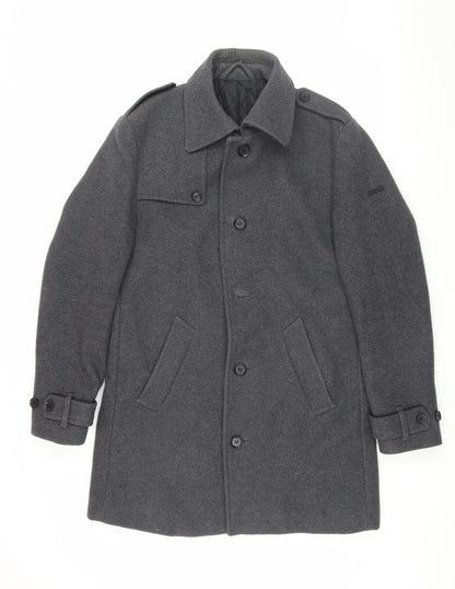 Mens UK Size 38R Esprit Grey Military Jacket