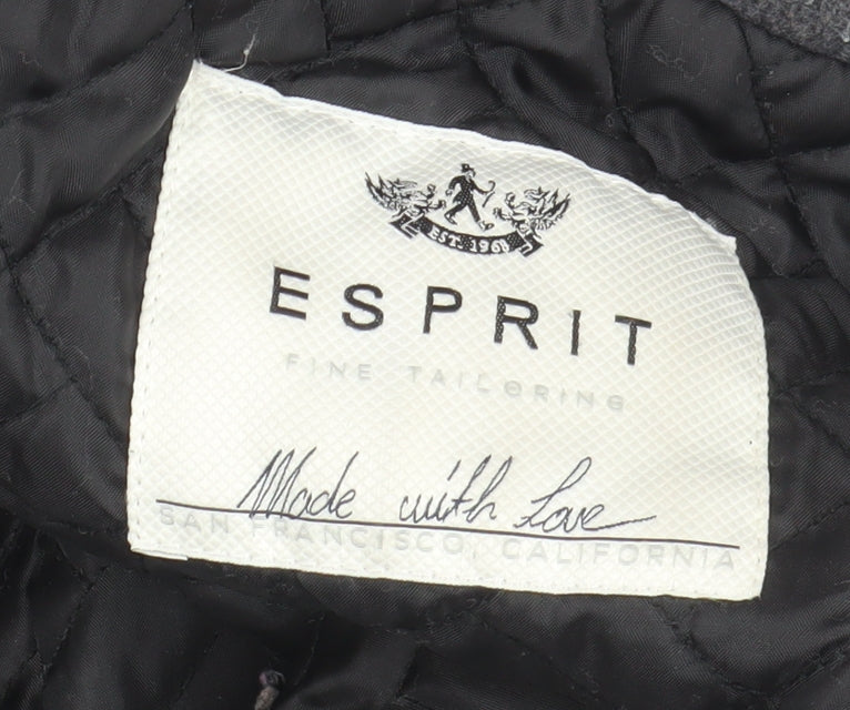 Mens UK Size 38R Esprit Grey Military Jacket