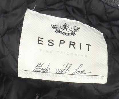 Mens UK Size 38R Esprit Grey Military Jacket