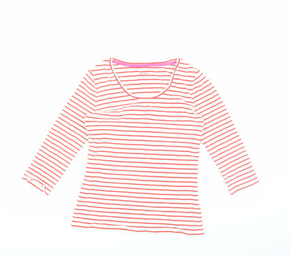 Boden Women's Multicoloured Striped Jersey T-Shirt S