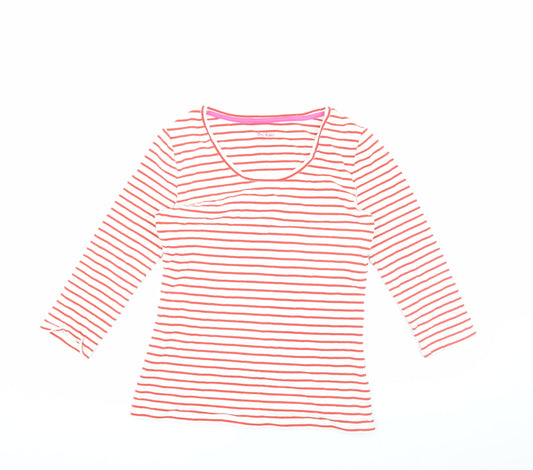 Boden Women's Multicoloured Striped Jersey T-Shirt S