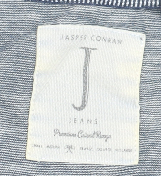 Jasper Conran Men's Grey Henley T-Shirt - Small