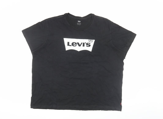 Levi's Men's Black Graphic Logo T-Shirt 2XL