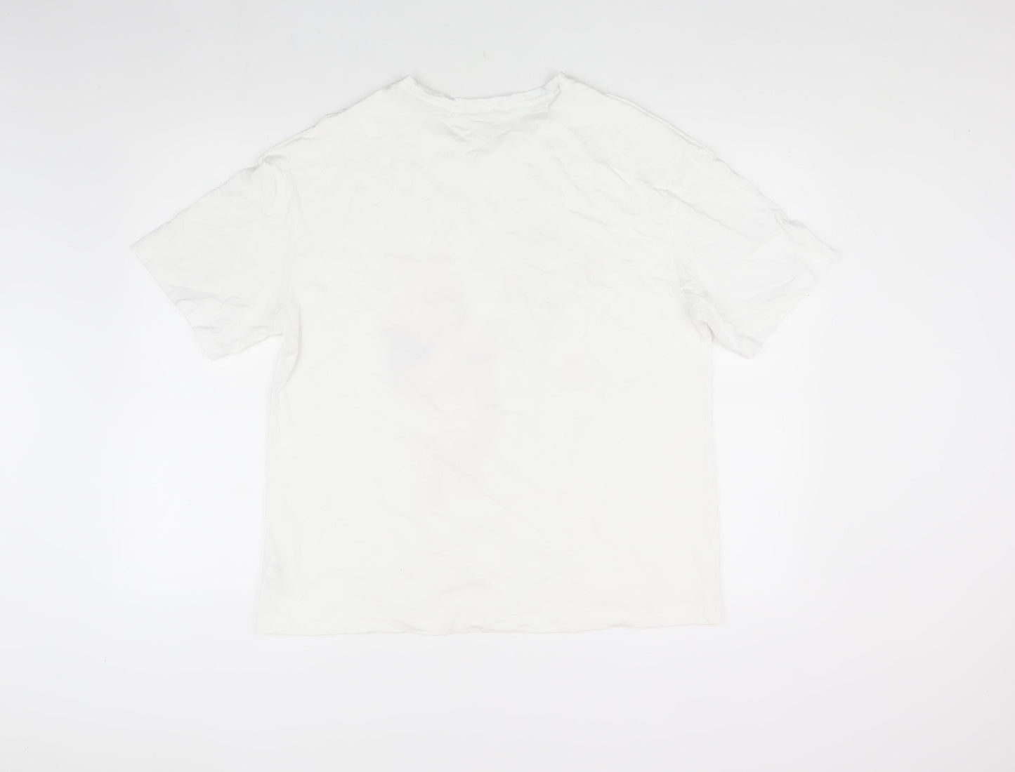 Womens UK Size 8 Disney White Basic T-Shirt