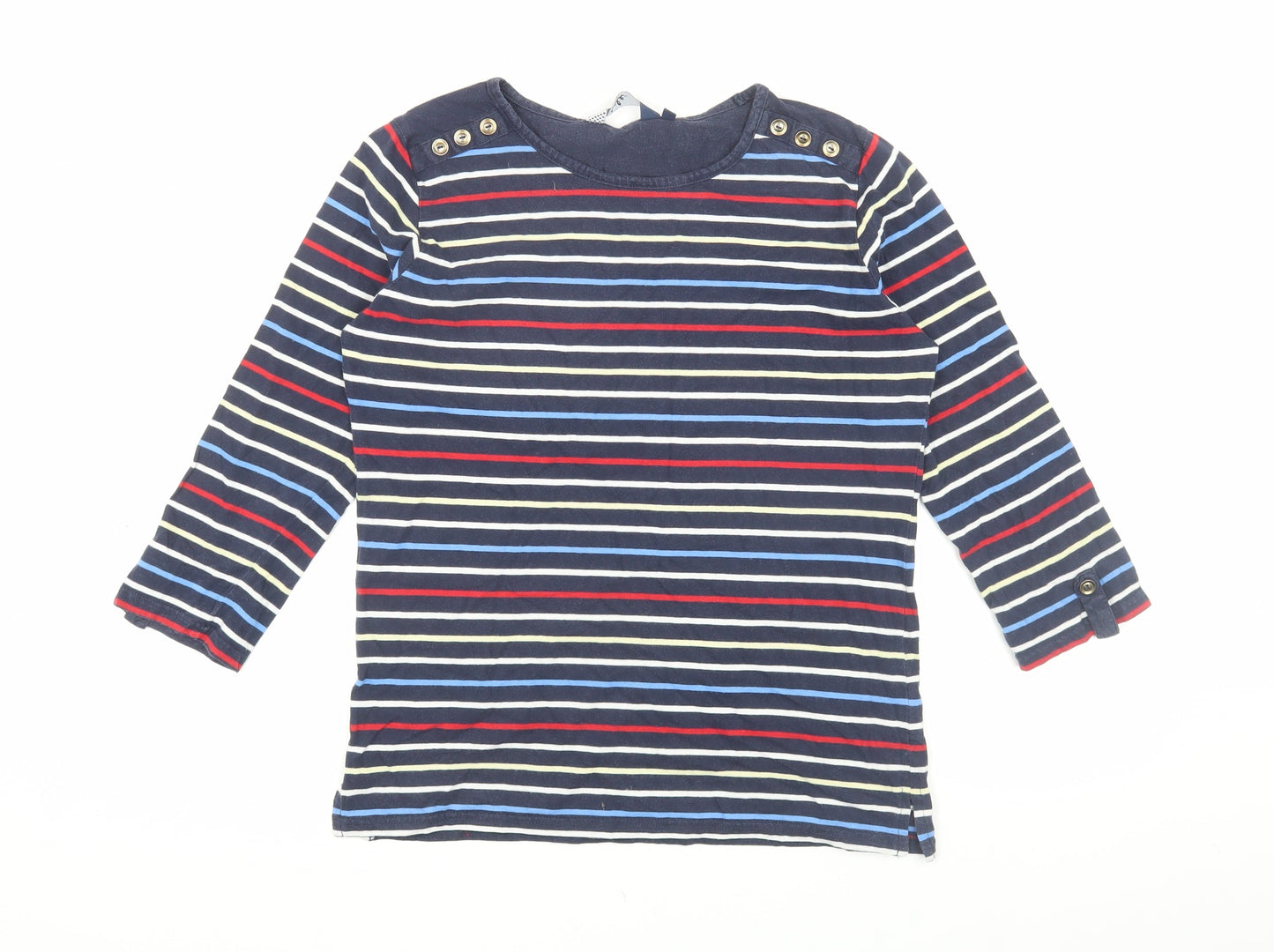 Womens UK Size S Isle Multicoloured Basic T-Shirt