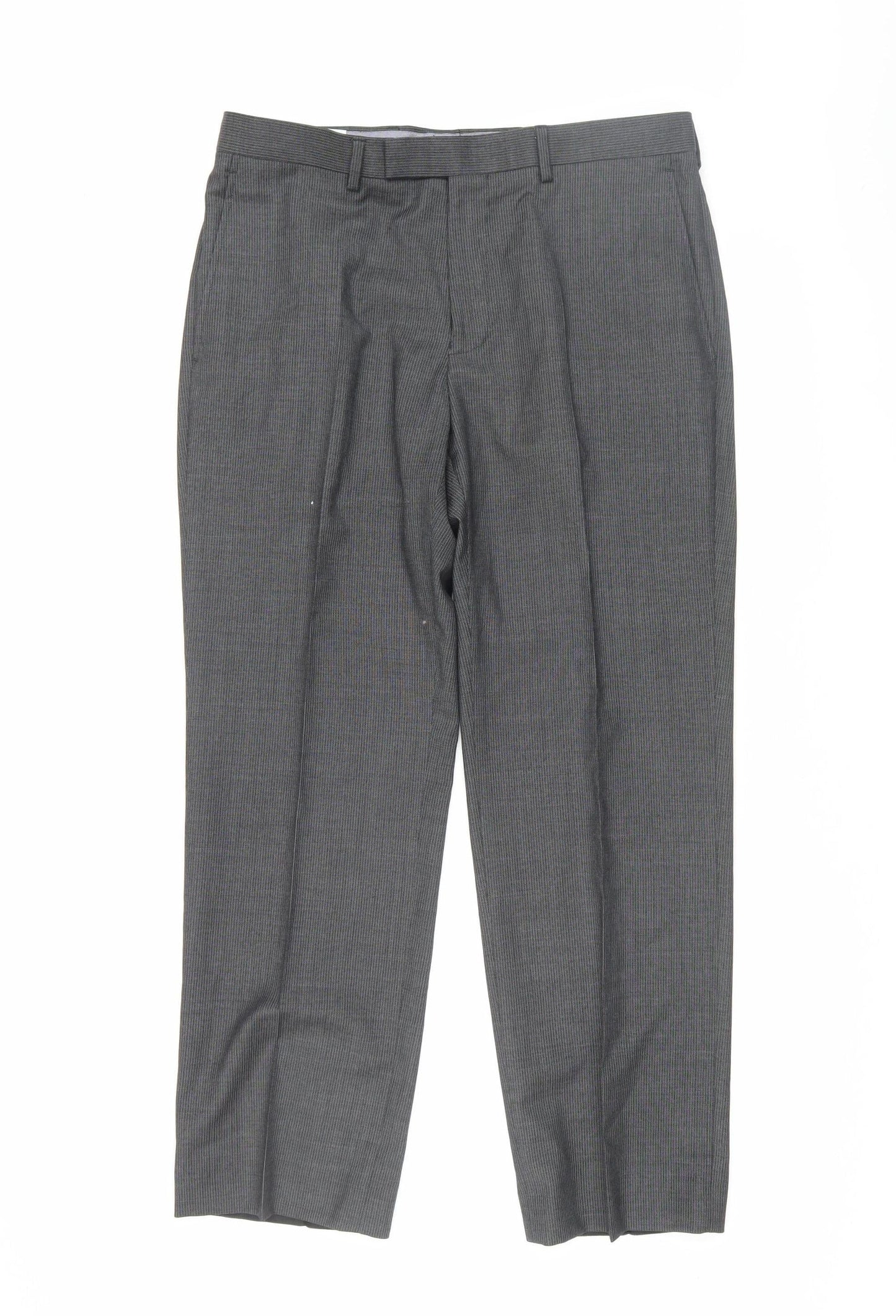 Marks and Spencer Grey Wool Men's Dress Pants Size 34
