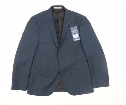 Mens UK Size 38 Burton Regular Blue Suit Jacket